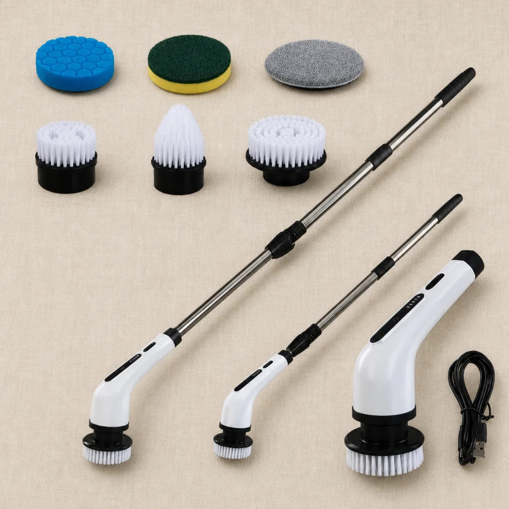 The Reset Brush Deluxe Pro Kit (6-Head Set) Tan Linen